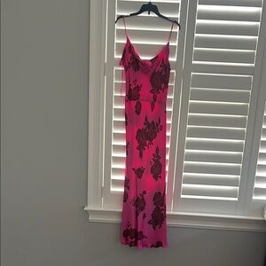 Pink Floral Wedding Guest Dress